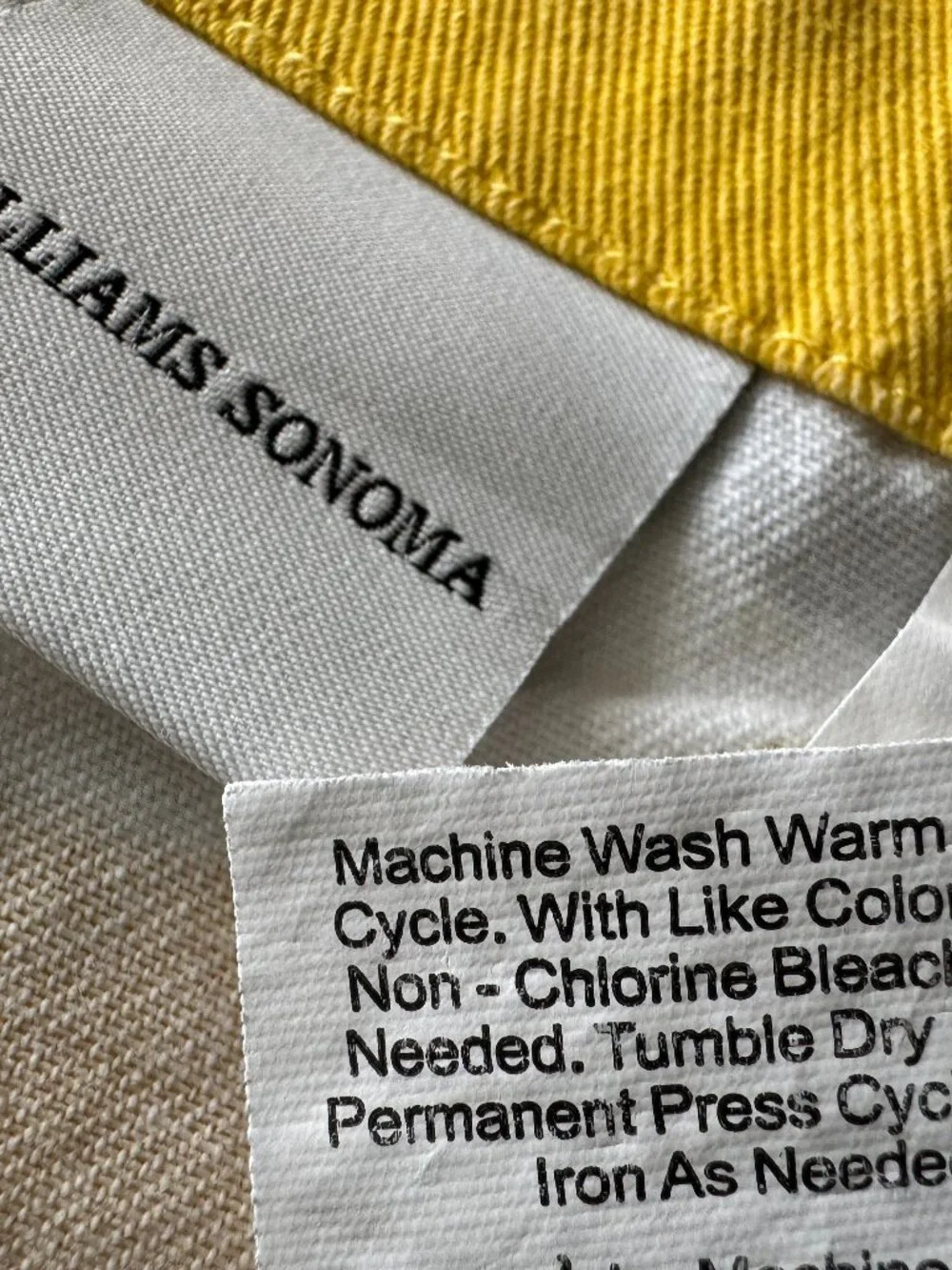 Williams Sonoma Meyer Lemon Print Dinner Napkins Cotton 20